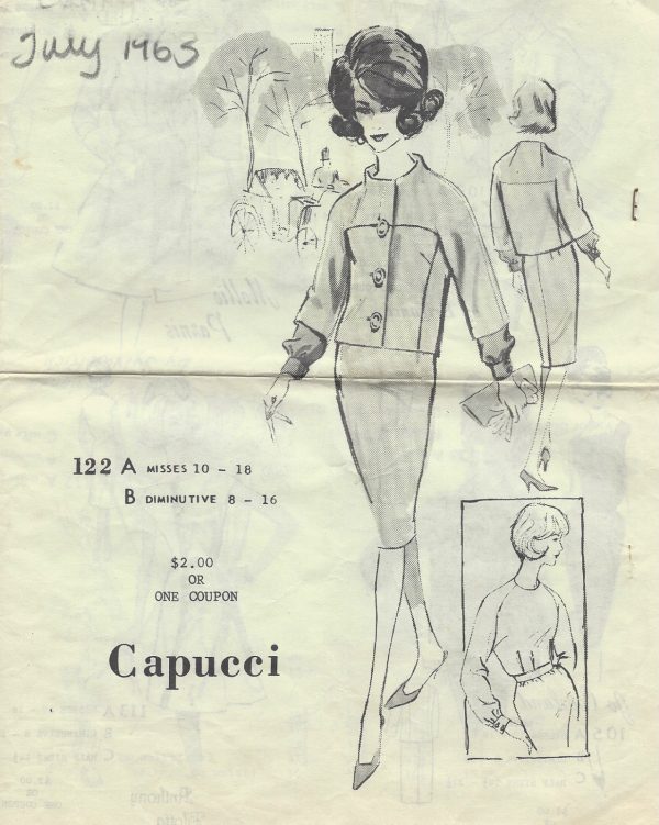 1963-Vintage-Sewing-Pattern-JACKET-SKIRT-BLOUSE-B35-R740-By-Spadea-Capucci-261159308122