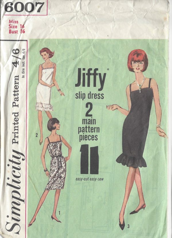 1965-Vintage-Sewing-Pattern-B36-DRESS-1007-261221480632