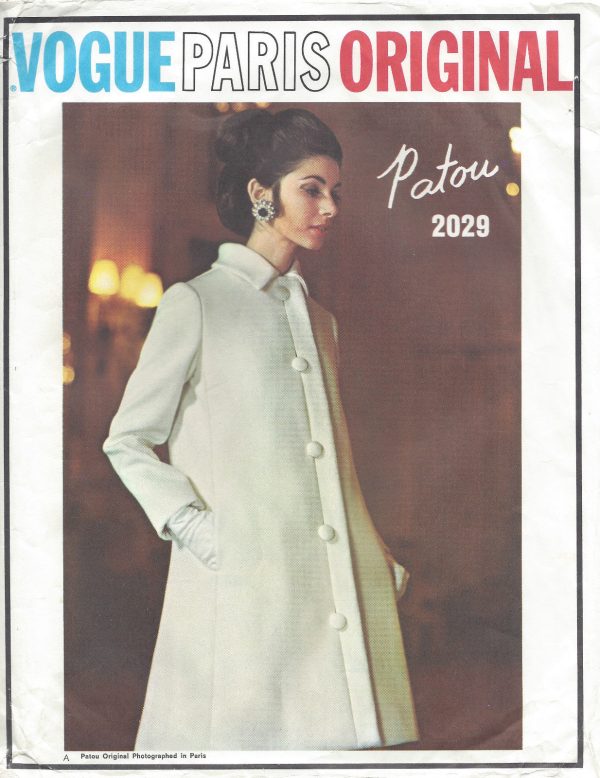 1968-Vintage-VOGUE-Sewing-Pattern-B36-COAT-DRESS-1125-Patou-251354228872
