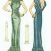 1939-Vintage-Sewing-Pattern-B32-EVENING-DRESS-R956-261203683893-3