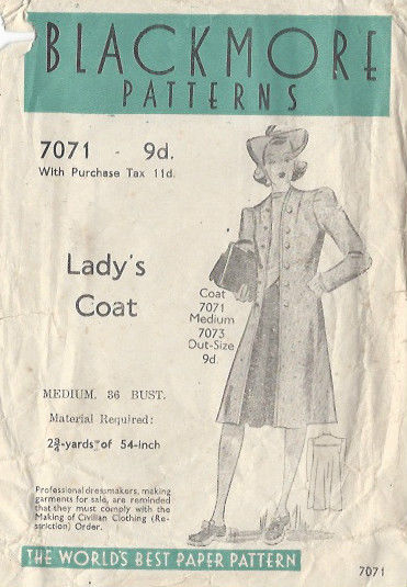 1940s-Vintage-Sewing-Pattern-COAT-B36-S12-4-251141563583