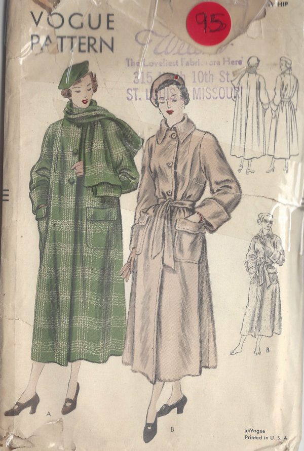 1940s-Vintage-VOGUE-Sewing-Pattern-B36-COAT-95-251173705113