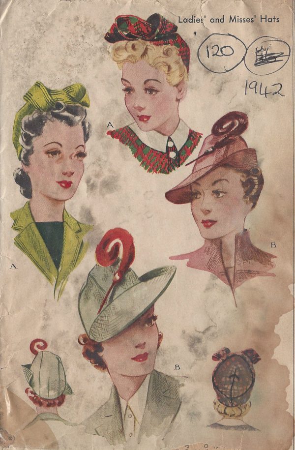 1942-Vintage-Sewing-Pattern-HAT-S22-120-251149177863