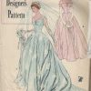 1950-Vintage-Sewing-Pattern-B34-BRIDAL-GOWN-BRIDEMAIDS-DRESS-1763-252701359303