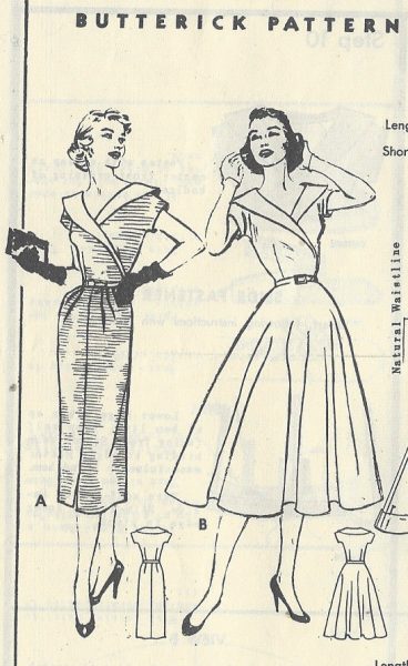 1950s-Vintage-Sewing-Pattern-B38-DRESS-R702-251174220053