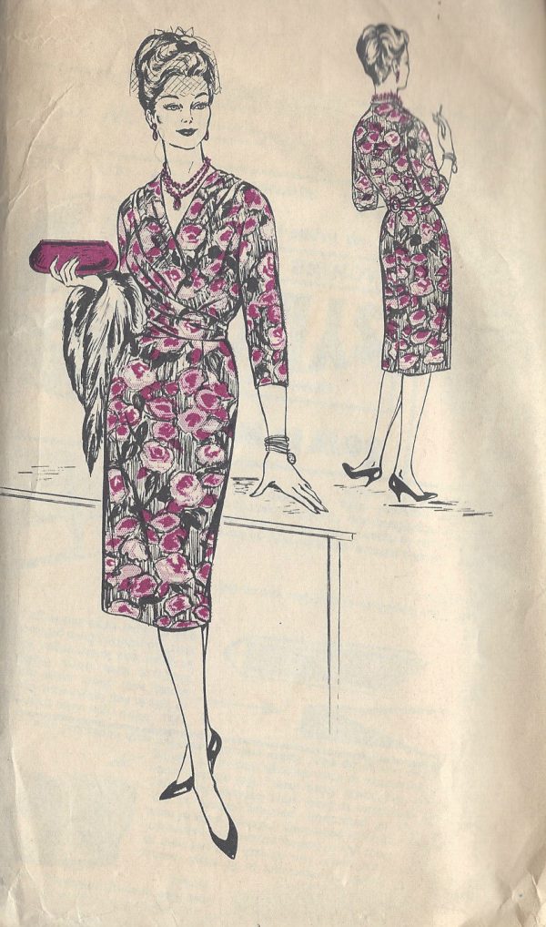 1950s-Vintage-Sewing-Pattern-B38-DRESS-R829-261162383283