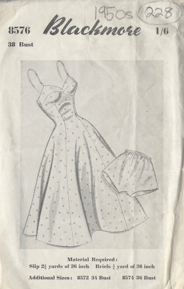 1950s-Vintage-Sewing-Pattern-B38-PETTICOAT-BRIEFS-228-251146168313
