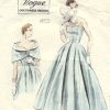 1953-Vintage-VOGUE-Sewing-Pattern-B34-DRESS-CAPE-1434-251967211773
