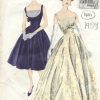 1959-Vintage-VOGUE-Sewing-Pattern-B32-DRESS-1405-261810644713