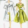 1959-Vintage-VOGUE-Sewing-Pattern-B36-ONE-PIECE-DRESS-COAT-1767-262786094733