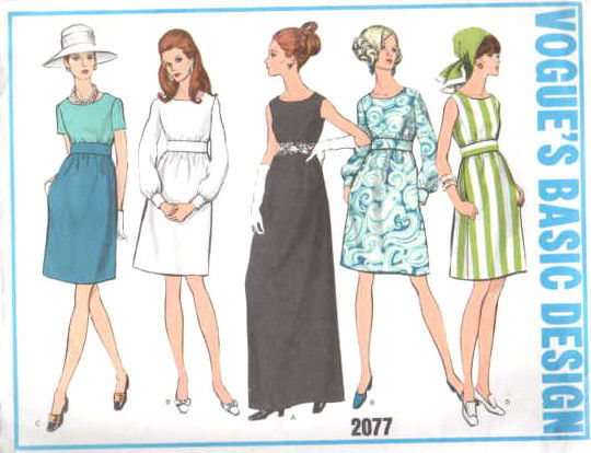 1969-Vintage-VOGUE-Sewing-Pattern-B36-DRESS-1650-252397872243