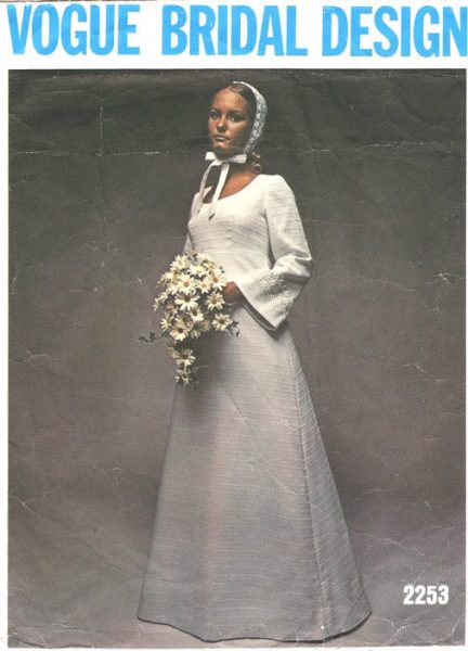 1970-Vintage-VOGUE-Sewing-Pattern-WEDDING-BRIDAL-DRESS-B36-1495-262036401653