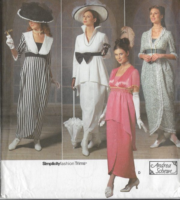 1900s-Edwardian-Vintage-Sewing-Pattern-DRESS-B30-12-31-12-32-12-34-1141-251500032694