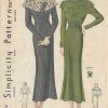 1930s-Vintage-Sewing-Pattern-DRESS-B34-R589-251144756524