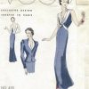 1939-VOGUE-Vintage-Sewing-Pattern-B34-EVENING-DRESS-JACKET-1026R-262847815594
