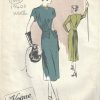 1940s-WW2-Vintage-VOGUE-Sewing-Pattern-B34-DRESS-1610-262386419314