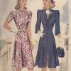 1941-Vintage-Sewing-Pattern-DRESS-COAT-B30-R592-251158559204
