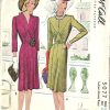 1943-WW2-Vintage-Sewing-Pattern-B36-DRESS-1745-262582161884