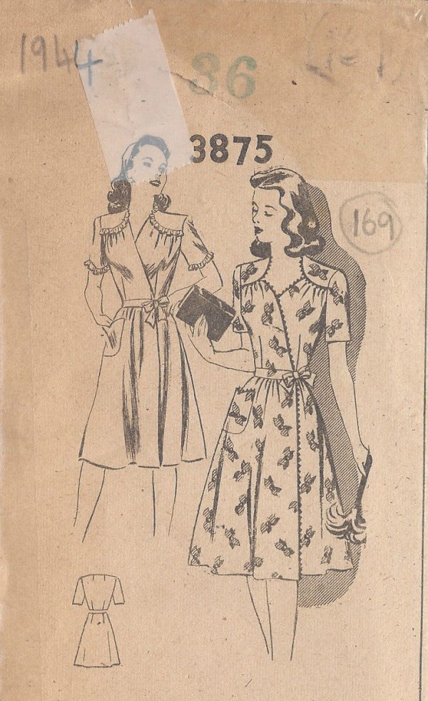 1944-Vintage-Sewing-Pattern-DRESS-B36-169-251146766354