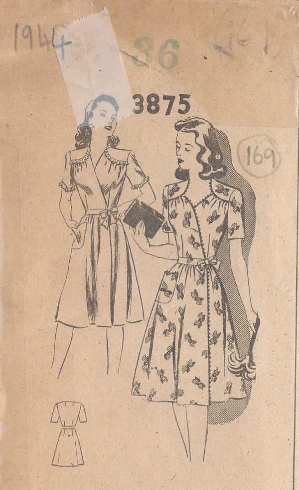 1944-Vintage-Sewing-Pattern-DRESS-B36-169-251146766354