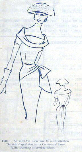1950s-Vintage-Sewing-Pattern-B36-DRESS-R790-By-Modes-Royale-261134882224