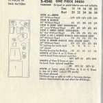 1349 1954 Vintage VOGUE Sewing Pattern B36 DRESS
