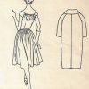 1958-Vintage-VOGUE-Sewing-Pattern-B32-DRESS-COAT-1752-262783226474-3