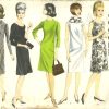 1964-Vintage-VOGUE-Sewing-Pattern-DRESS-B36-1722-262565931064