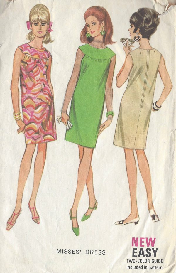 1967-Vintage-Sewing-Pattern-B32-DRESS-R884-261169864534