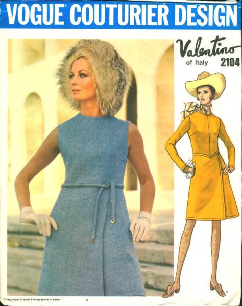 1969-Vintage-VOGUE-Sewing-Pattern-DRESS-B38-1411-Valentino-261878461914