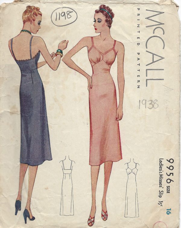 1938-Vintage-Sewing-Pattern-B34-SLIP-1198-261448567385