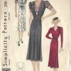 1939-Vintage-Sewing-Pattern-B36-DRESS-1432-261895039485