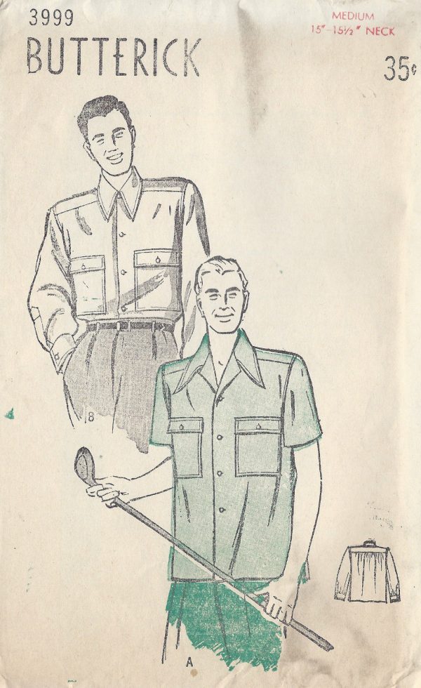 1940s-Vintage-Sewing-Pattern-MENS-SPORT-SHIRT-S15-12-C38-40-1289-261514366615