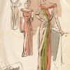 1940s-Vintage-VOGUE-Sewing-Pattern-B32-EVENING-DRESS-E1225-261449980795
