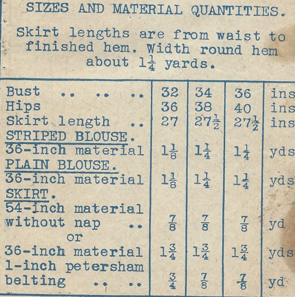 1940s-WW2-Vintage-Sewing-Pattern-B32-BLOUSE-SKIRT-1362R-251737192265-2