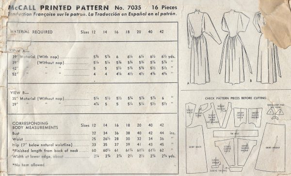 1947-Vintage-Sewing-Pattern-B36-NEGLIGEE-1444-261941849395-2