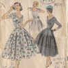1950s-Vintage-Sewing-Pattern-B32-DRESS-R152-By-Luis-Estevez-262248735715