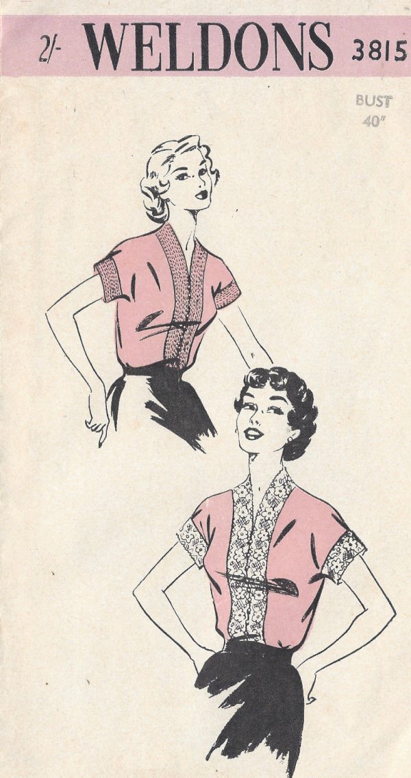 1950s-Vintage-Sewing-Pattern-B40-BLOUSE-1037-251300041845