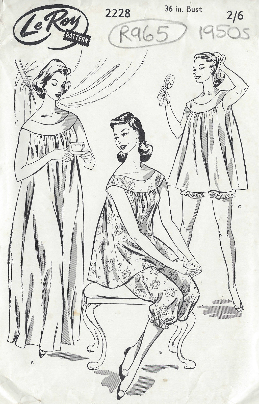 vintage night dress pattern
