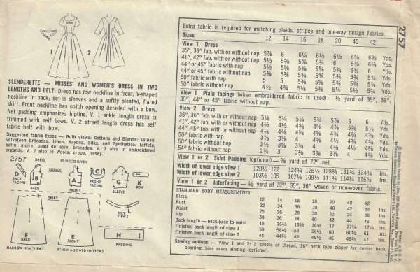 1958-Vintage-Sewing-Pattern-DRESS-B38-R559-251150946145-2