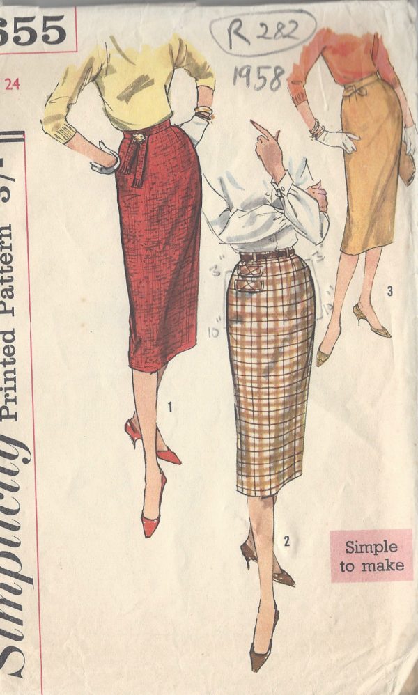 1958-Vintage-Sewing-Pattern-W24-SKIRT-R282-251162232205