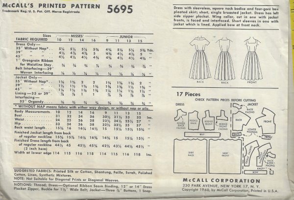 1960-Vintage-Sewing-Pattern-B36-DRESS-JACKET-1588-252331480225-2