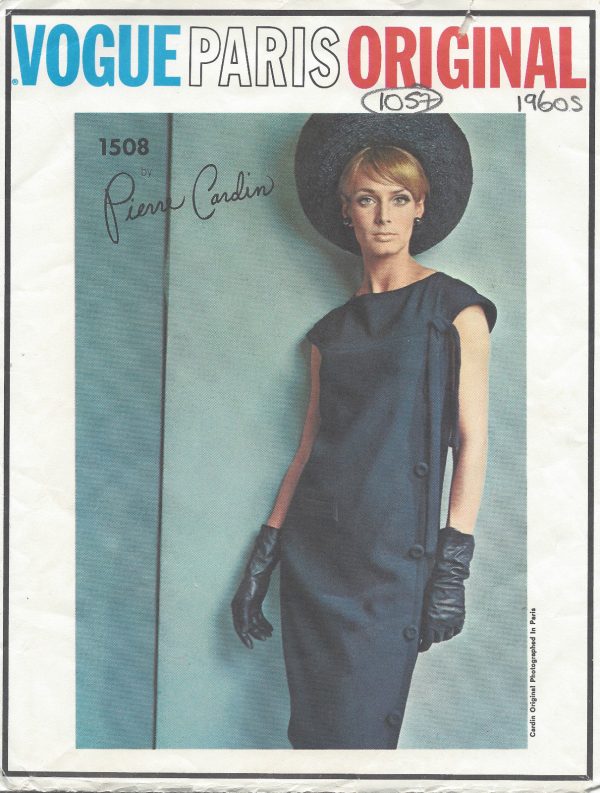 1960s-Vintage-VOGUE-Sewing-Pattern-B34-DRESS-1057-By-Pierre-Cardin-261271392695