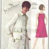 1967-Vintage-VOGUE-Sewing-Pattern-B36-DRESS-COAT-1334-By-YVES-SAINT-LAURENT-251677925895