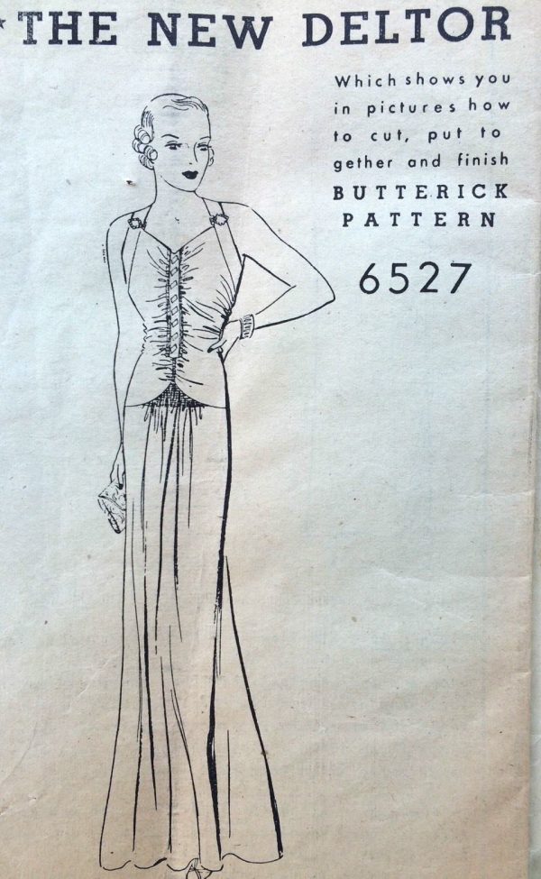 1930s-Vintage-Sewing-Pattern-B38-EVENING-DRESS-1648-252395118156-5