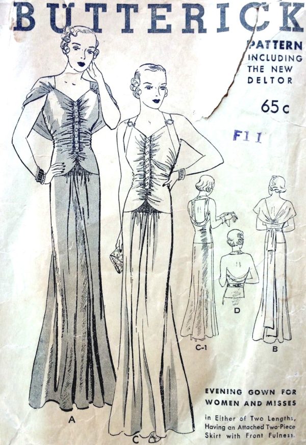 1930s evening dress