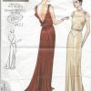 1931-Vintage-VOGUE-Sewing-Pattern-B32-12-DRESS-1201R-261449172576-4