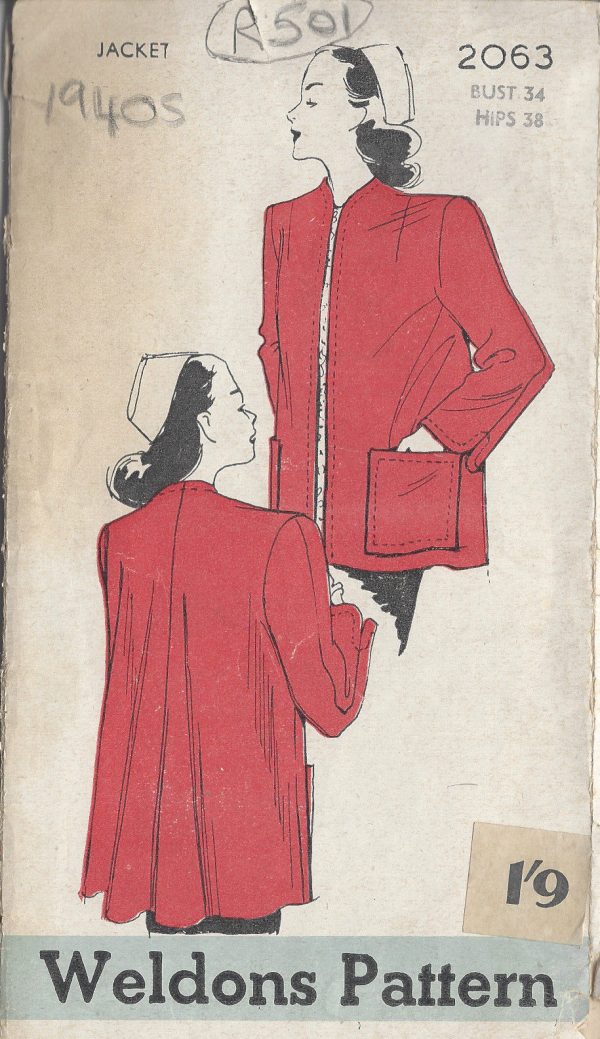 1940s-Vintage-Sewing-Pattern-COAT-B34-R501-251151083266