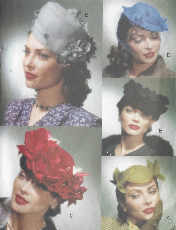 1940s-Vintage-Sewing-Pattern-HATS-ONE-SIZE-R993-261936554906