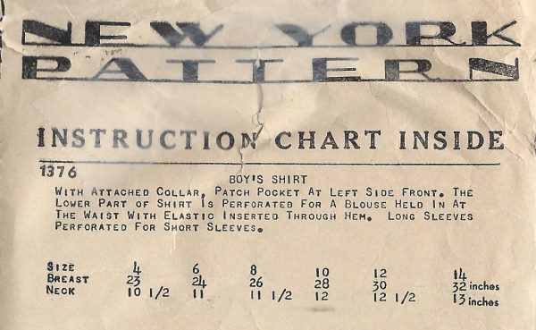 1940s-WW2-Childrens-Vintage-Sewing-Pattern-S4-C23-Boys-SHIRT-C1-261511695986-2